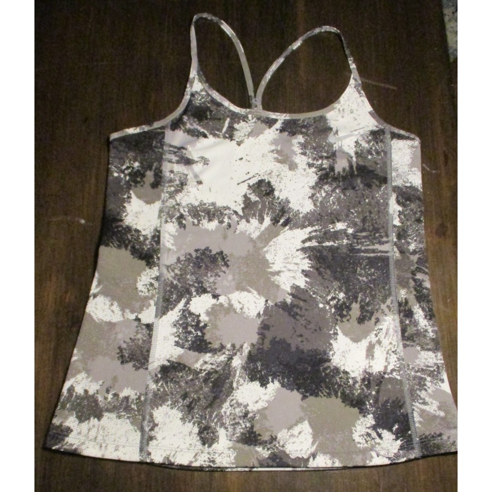 Nike Dri-Fit Black White Grey Tank Top Size Small
